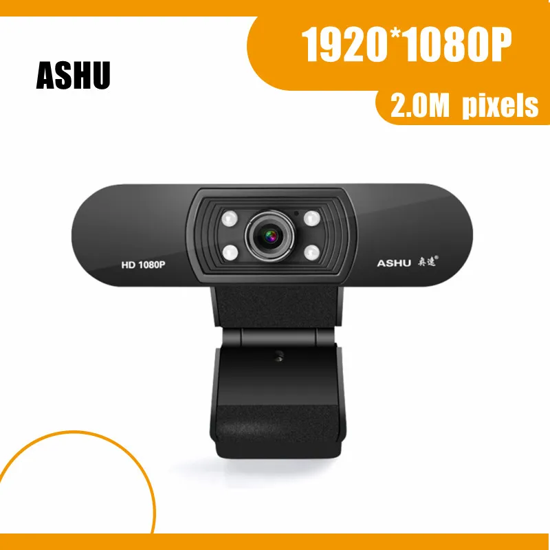 HD Webcam Desktop Laptop USB Web Camera 720P Web Cam CMOS Sensor with  Built-in Microphone for Video Calling