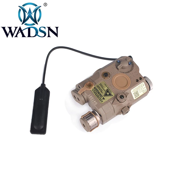 BLACK WADSN PEQ 15 LA5 UHP LED White Flashlight Red Laser IR Pointer Device 
