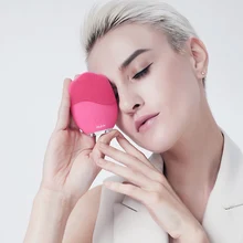 Щетка для чистки лица очищающая щетка для лица шеточка для умывания силиконовая щетка щетка для лица перезаряжаемый из силикона для лица щеточка звуковая электрическая для мытья лица Уход за кожей лица