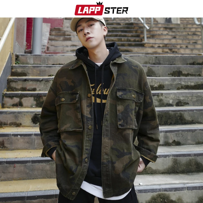 LAPPSTER Men Streetwear Camo Jackets 2020 Mens Korean Pockets Windbreaker Harajuku Male Hip Hop Autumn Camouflage Jackets Coats LAPPSTER Men Streetwear Camo Jackets 2020 Mens Korean Pockets Windbreaker Harajuku Male Hip Hop Autumn Camouflage Jackets Coats