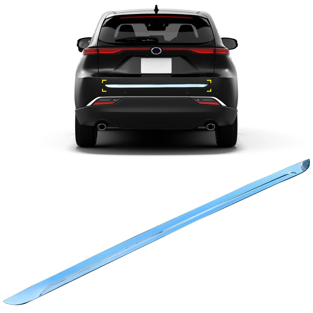 

For Toyota Harrier Venza XU80 2020 2021 ABS Chrome Tail Gate Door Cover Trim Rear Trunk Molding Bezel Styling Sticker Garnish