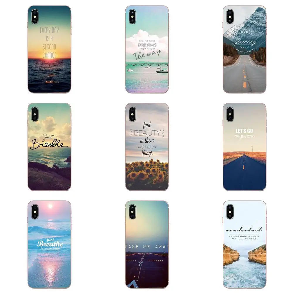 Пейзажа путешествий дышать по дороге для Samsung Galaxy A10 A20 A20E A3 A40 A5 A50 A7 J1 J3 J4 J5 J6 J7 2016 2017