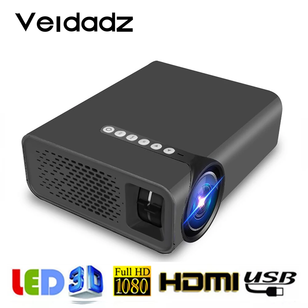 Светодиодный мобильный телефон VEIDADZ YG530 проектор с HDMI USB для домашнего кинотеатра