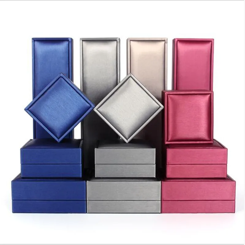 

1PC Squre Rectangle Jewelry Box wedding Velvet Bracelet Necklace Display Case Holder Gift boxes Jewelry organizer for Birthday