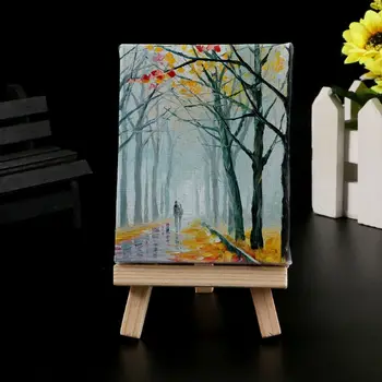 

Mini Natural Wood Cotton Easel Frame Display Holder For Art Painting Wedding Party Craft 77HA