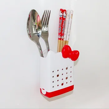 

20pcs quality cartoon wall suction kitchen supplies dirt resistant tableware holder chopsticks box