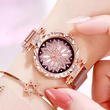 2019montre femme marque de Lux модные женские часы с магнитом на спиннинге повседневные женские кварцевые часы Relogio Feminino Dro