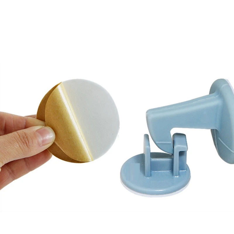 1 PCS Household Door Stop Door Handle Crash Pad Set Creative Silicone With Hook Wall Cushion Pad Home Door Anti-Flip Pad