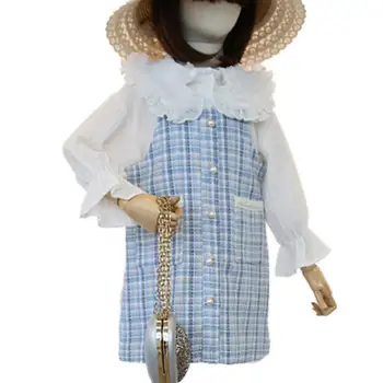 

Baby Girls Elegant Princess Tweed Party Dress for Girl Kids Dress Toddler Dress Children