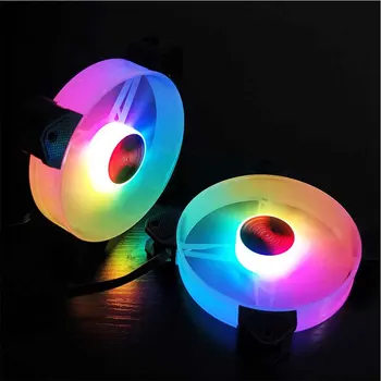 

Adjustable Remote Control Computer Case Fan 120mm Quiet Cooler PC Cooling Non-Slip LED RGB Accessories Chassis Hydraulic Small