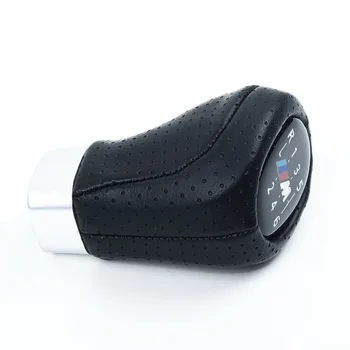 

1Pc Stick Shifter Knobs M SPORT PU Leather Compatible For BMW 1,3 E81 E82 E90 E91 E92 Interior Gear Shift Knob