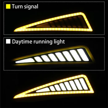

1pc Car LED Silicone Waterproof DRL Strips COB LED Automobile Daytime Running Light Bumper Light Strip Medium Lights