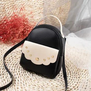

2020 Spring and Summer Fashion Ladies Small Bag PU Leather Sweet Lady Shoulder Bag Messenger Bag Phone Coin Purse #15