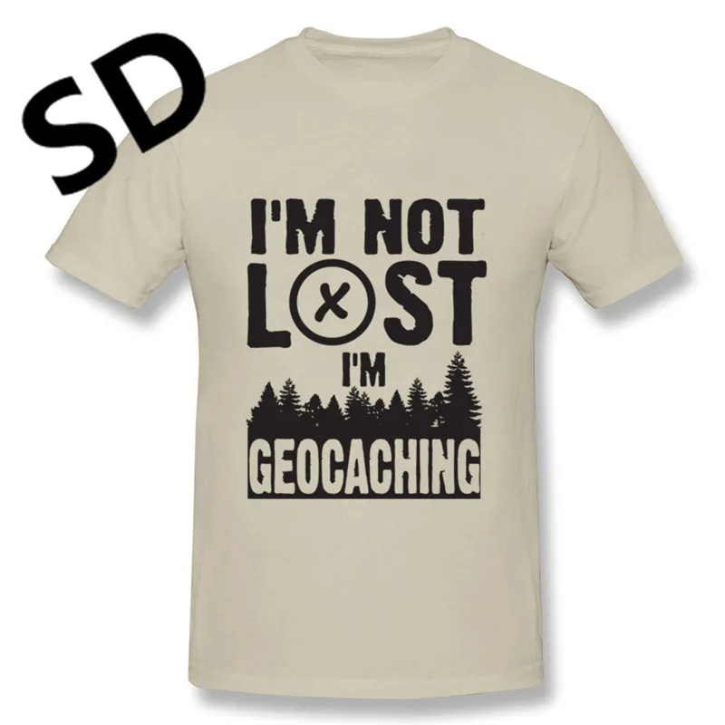 Geocacher Мужская рубашка i'm not lost geocacher Футболка мужская Harajuku стиль короткий рукав