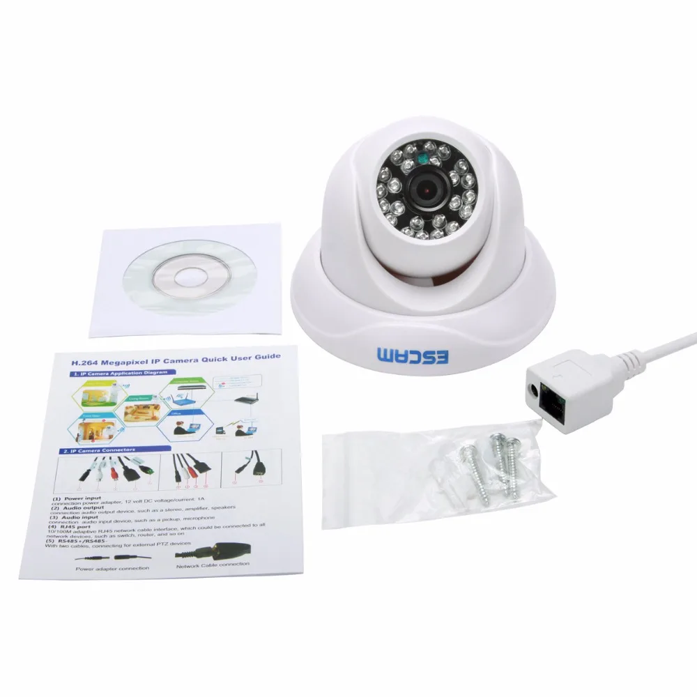Escam QD500 720P Indoor Outdoor Day Night CCTV Surveillance Home Security Camera 