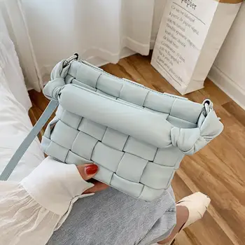

Elegant Female Weave Tote Bag 2020 Fashion New High Quality PU Leather Women's Designer Handbag Travel Shoulder Messenger Bag
