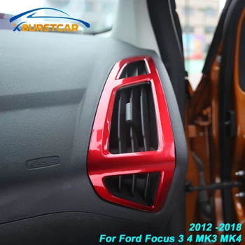 

Car Interior Front Air Vent Protection Trim Airconditioning Decoration Sticker for Ford Focus 3 4 MK3 MK4 2012 -2018
