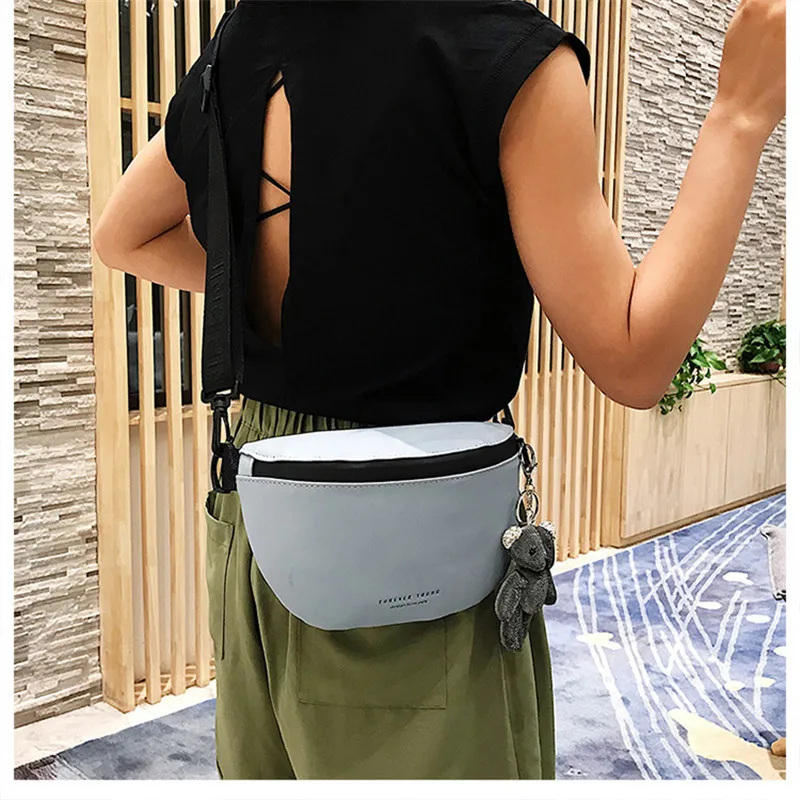 Новая поясная сумка для женщин, поясные сумки, сумка через плечо для женщин, сумка на плечо из искусственной кожи, модная женская сумка известного бренда, полукруг, седло