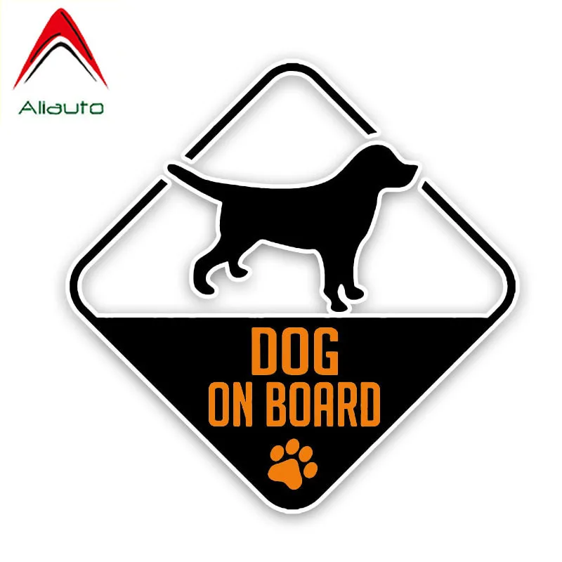 Aliauto Interesting Car Sticker Dog on Board Accessories Cover Scratch Decal PVC for Nissan Suzuki Peugeot Skoda Volvo 13cm*13cm |