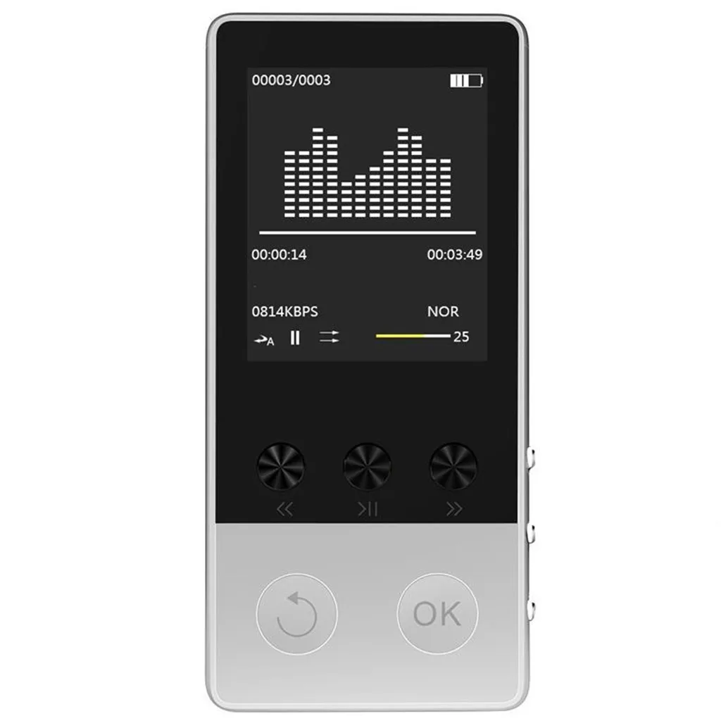 Binmer 1,8 дюймов MP3-плеер Встроенная память 8 Гб воспроизведение музыки с fm-радио видеоплеер проигрыватель электронных книг mp3 со встроенной памятью