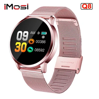 

Q8 Smart Watch OLED Color Screen Smartwatch women Fashion Fitness Tracker Heart Rate monitor