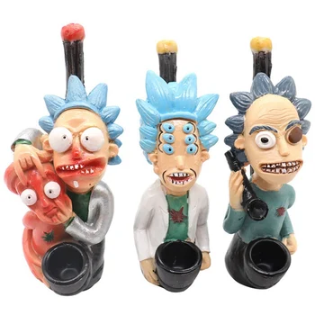 

Hot Selling Rick and Morty Creative Gift Resin Smoking Tobacco Pipes Smoking Accessories