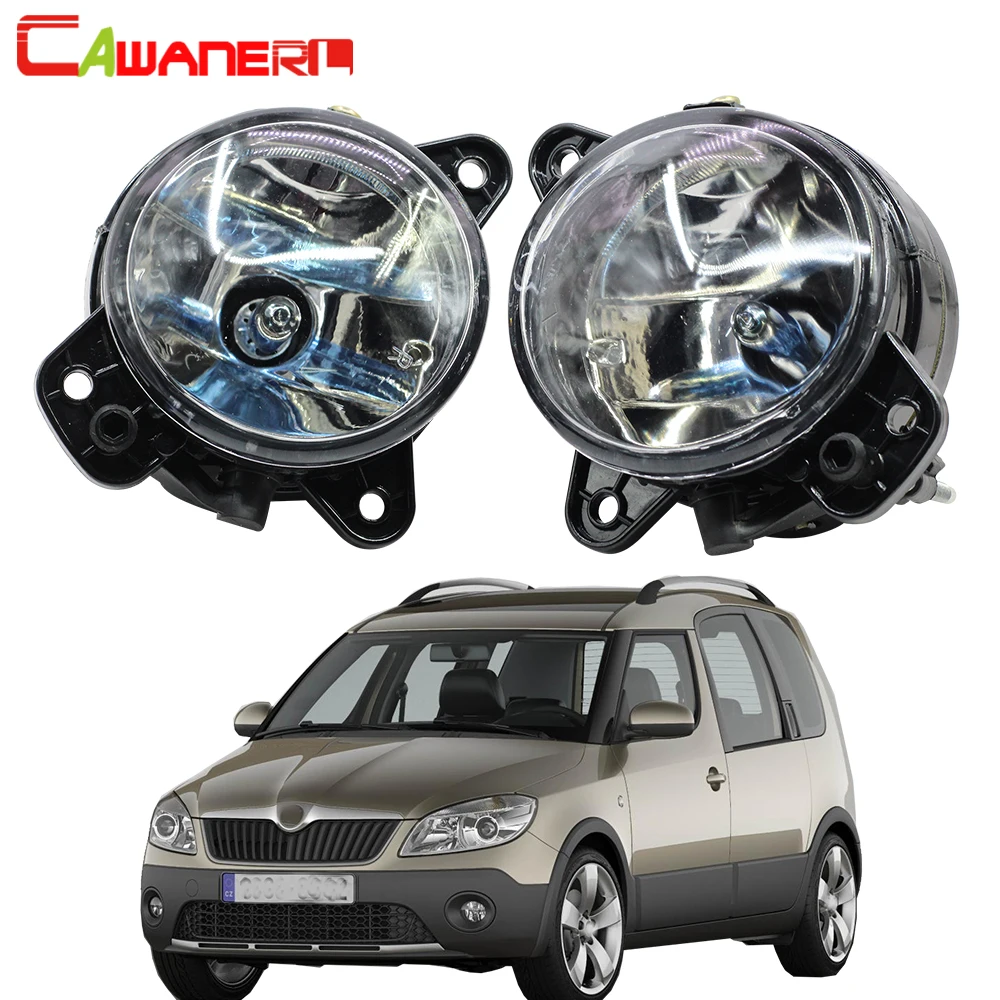 

Cawanerl 100W Противотуманные фары Дневные Фары Светильник 9006 HB4 галогенная лампа дневного света светильник 12V для Skoda Fabia 2006 2007 2008 2009 2010