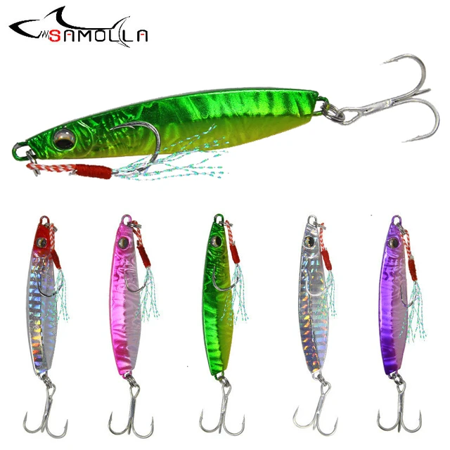 Luminous Jigging Lure Lead Fish Metal Jig Fishing  Metal Artificial Bait  Tackle - Fishing Lures - Aliexpress