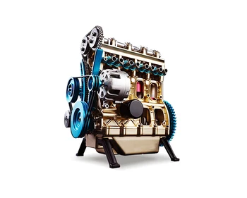 

Alloy in-line four-cylinder model Building Kits for Researching manual alloy motion Electric drive