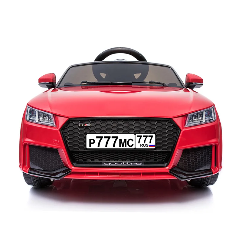 Роскошная игрушка детский электрический автомобиль, лучший подарок для ребенка, приборная панель, качели, U диск воспроизведения музыки, светодиодный светильник, отправлен из России - Цвет: Red