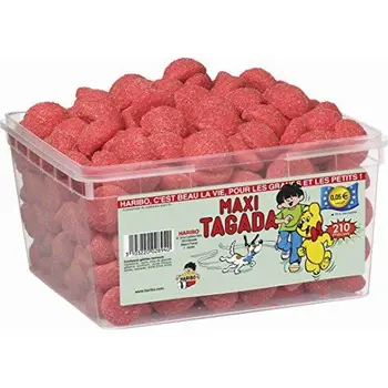 

Haribo Strawberry Tagada dolci Full sigillato da 1.1 kg (210 pezzi)