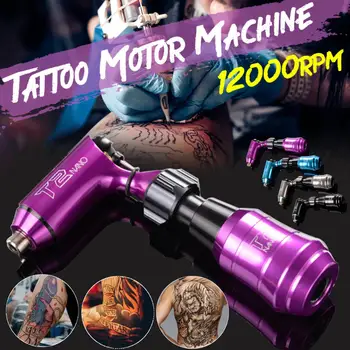 

12000 Tattoo Rotary Machine Pen Style Set Tattoo Kit Strong Quiet Pedal Tattoo Supply Permanent Makeup Machine Assortment