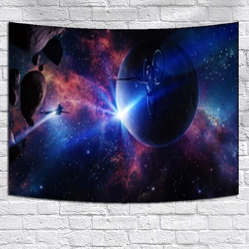 

Starry Sky Tapestry European American Style for Bedroom Entrance Balcony Corridor Bathroom Background 150CMx200CM