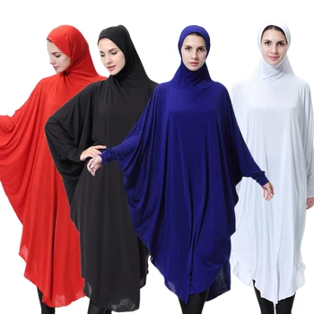

Arab Womens Full Cover Overhead Abaya Muslim Prayer Burqa Hijab Dubai Islamic Robe Dress