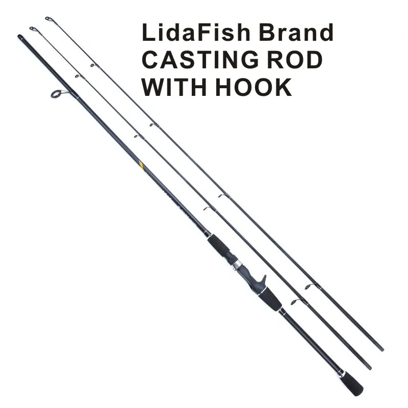 Черный Lida fish бренд горячая углеродное волокно двухканальный M мл регулируемая ручка легкая ультра легкая супер жесткая удочка для отдыха - Цвет: Черный
