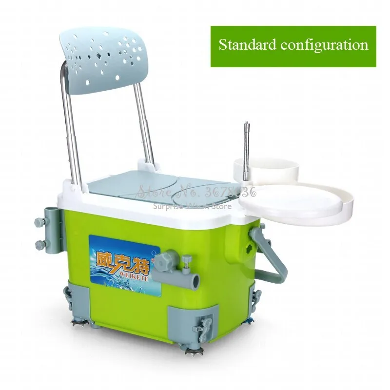 ^Cheap Ultralight Fishing Box Portable Cooler Multifunction Fishing Chair with Foldable Backrest Adjustable Leg Rod & Umbrella Holder ^Cheap Ultralight Fishing Box Portable Cooler Multifunction Fishing Chair with Foldable Backrest Adjustable Leg Rod & Umbrella Holder