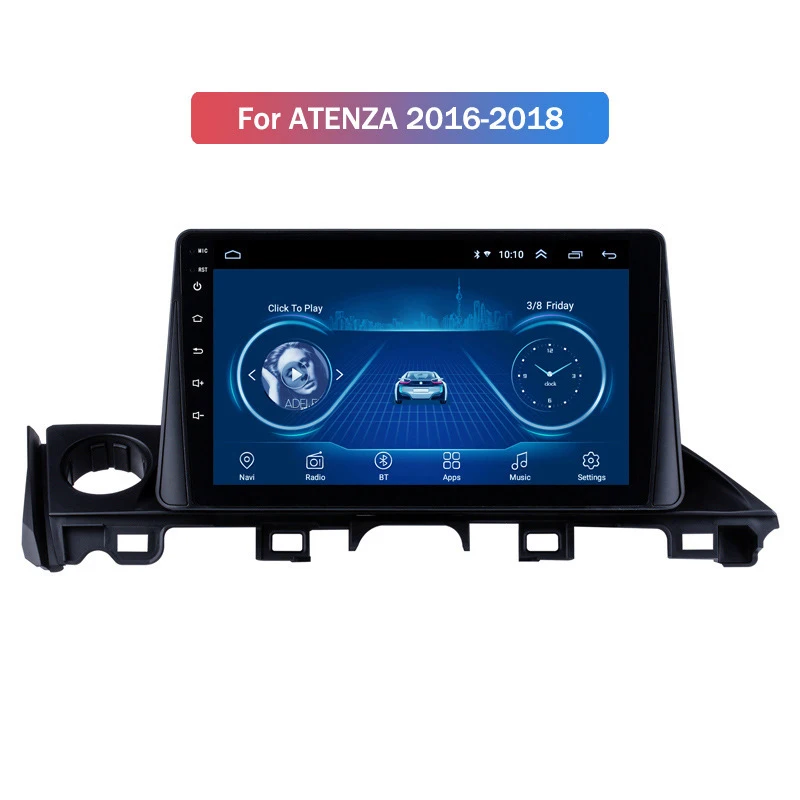 Универсальный Автомобильный мультимедийный видеоплеер на Android 9 для Mazda Atenza 16-18