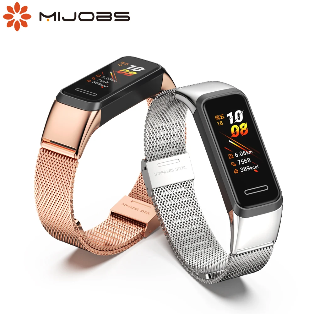 Strap For Huawei Band 6/6 Pro Metal Beracelet For Honor Band 6/5i  Wristbands For Huawei Band 4 Strap Leather Pulseira Correa - Smart  Accessories - AliExpress