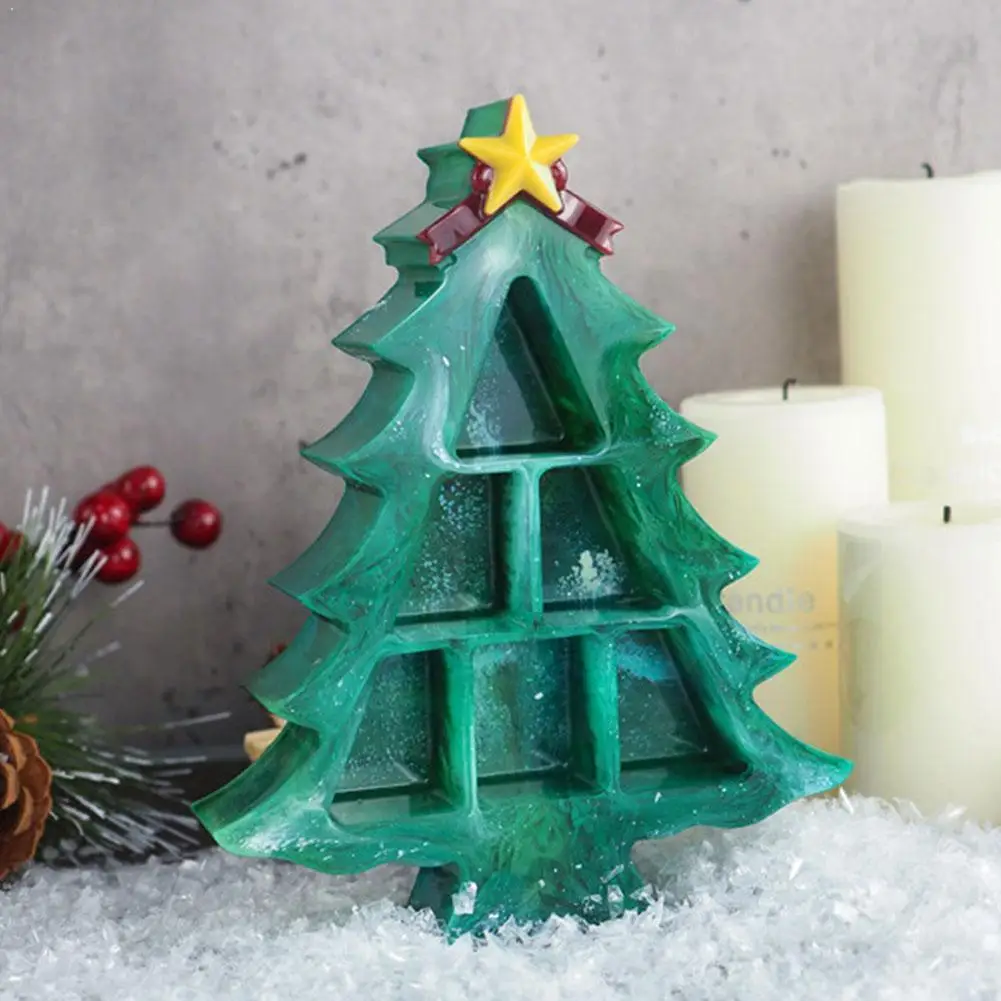 

DIY Crystal Epoxy Resin Christmas Tree Storage Box Mold Decoration Box Silicone For Resin Mold Resin Silicone Jewelry Epoxy J6L5