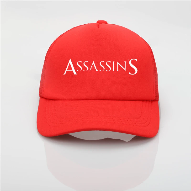 Модная шапка с сеткой Assassins печать бейсболка Мужская wo мужская летняя Трендовая шапка новая молодежная Джокер Солнцезащитная шляпа пляжный козырек шляпа