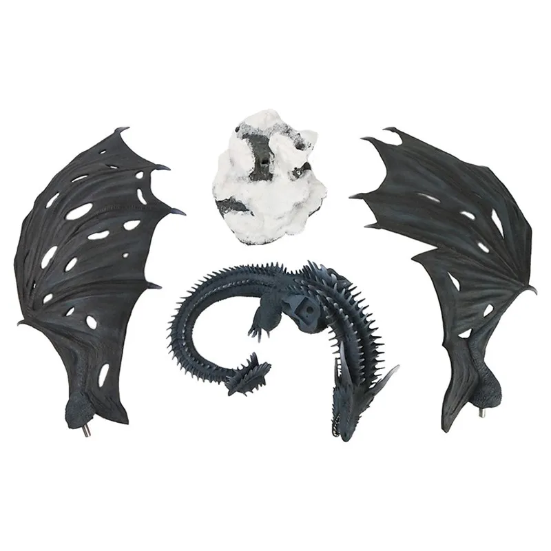 [] Игра престолов ледяной дракон Viserion Огненный Дракон дрогон Фигурка Статуя Коллекция Модель игрушка подарок с оригинальной коробкой