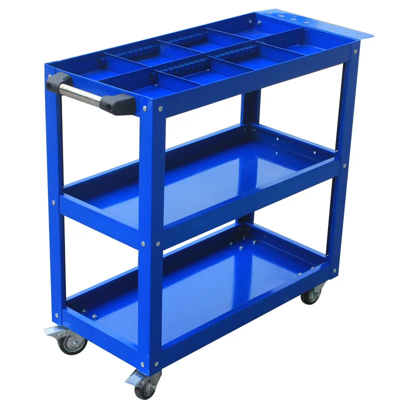 

Yiming Tool Cart Multi-functional Barrier Hardware Tools Three Layer ling jian che Assembly Maintenance Turnover Cart