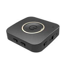 2-в-1 мини Bt 5,0 Беспроводной передатчик приемник Музыка Аудио адаптер с Aptx низкой задержкой 3,5 мм Aux Jack для ТВ ПК дома Динамик