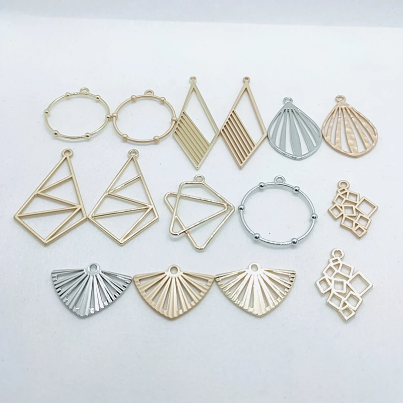 Аксессуары из сплава с цветосохранением DIY аксессуары геометрической формы в