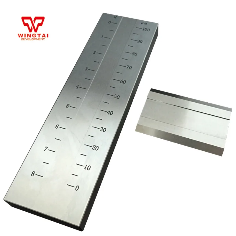 Stainless Steel Single and Double Groove Fineness of Grind Gauge