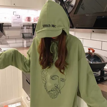 

NiceMix hoodie loose student female lazy wind ins tide hoody sweatshirt clothes streetwear tracksuit top marcus size clothes tat