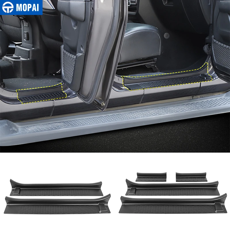 MOPAI Nerf Bars &amp Running Boards для автомобильной двери порога Накладка Jeep Wrangler JL 2018 + Gladiator JT |