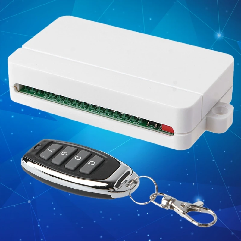 

AC 85V-250V 4CH WiFi Remote Switch Garage Door Receiver and RF Remote Controller