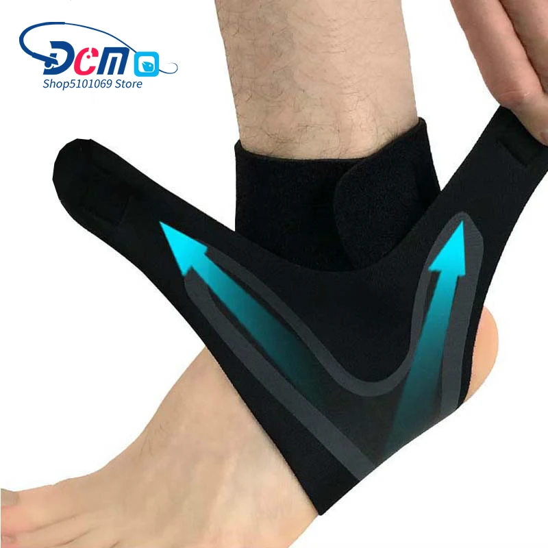 

1 PCS Ankle Support Brace,Elasticity Free Adjustment Protection Foot Bandage,Sprain Prevention Sport Fitness Guard Band