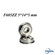 

High quality 10 pcs ABEC-5 F605ZZ F605 ZZ F605Z LF1450HH 5*14*5 mm 5x14x5 mm Metal Double Shielded flanged Bearing Ball Bearings